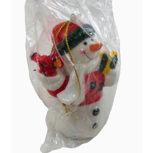 Kurt S Adler Snowman Ornaments Santas World Set of 2 Christmas Tree Holiday NIP - Picture 6 of 10